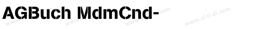AGBuch MdmCnd字体转换